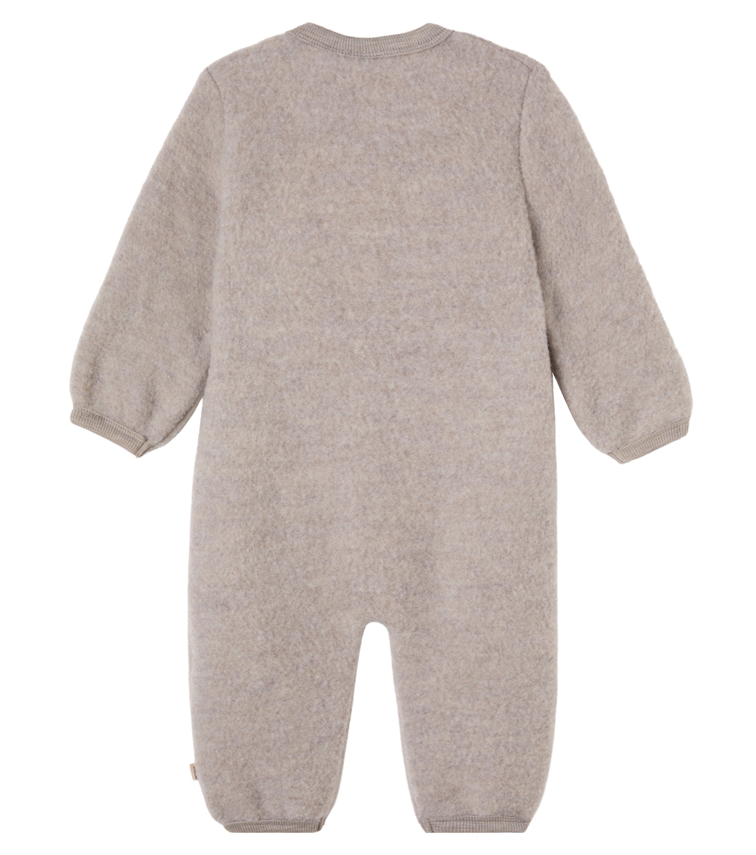 Baby Levi wool fleece onesie | Wheat