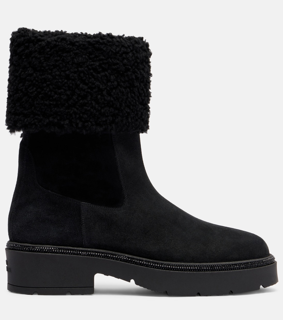 Embellished suede Chelsea boots | Rene Caovilla