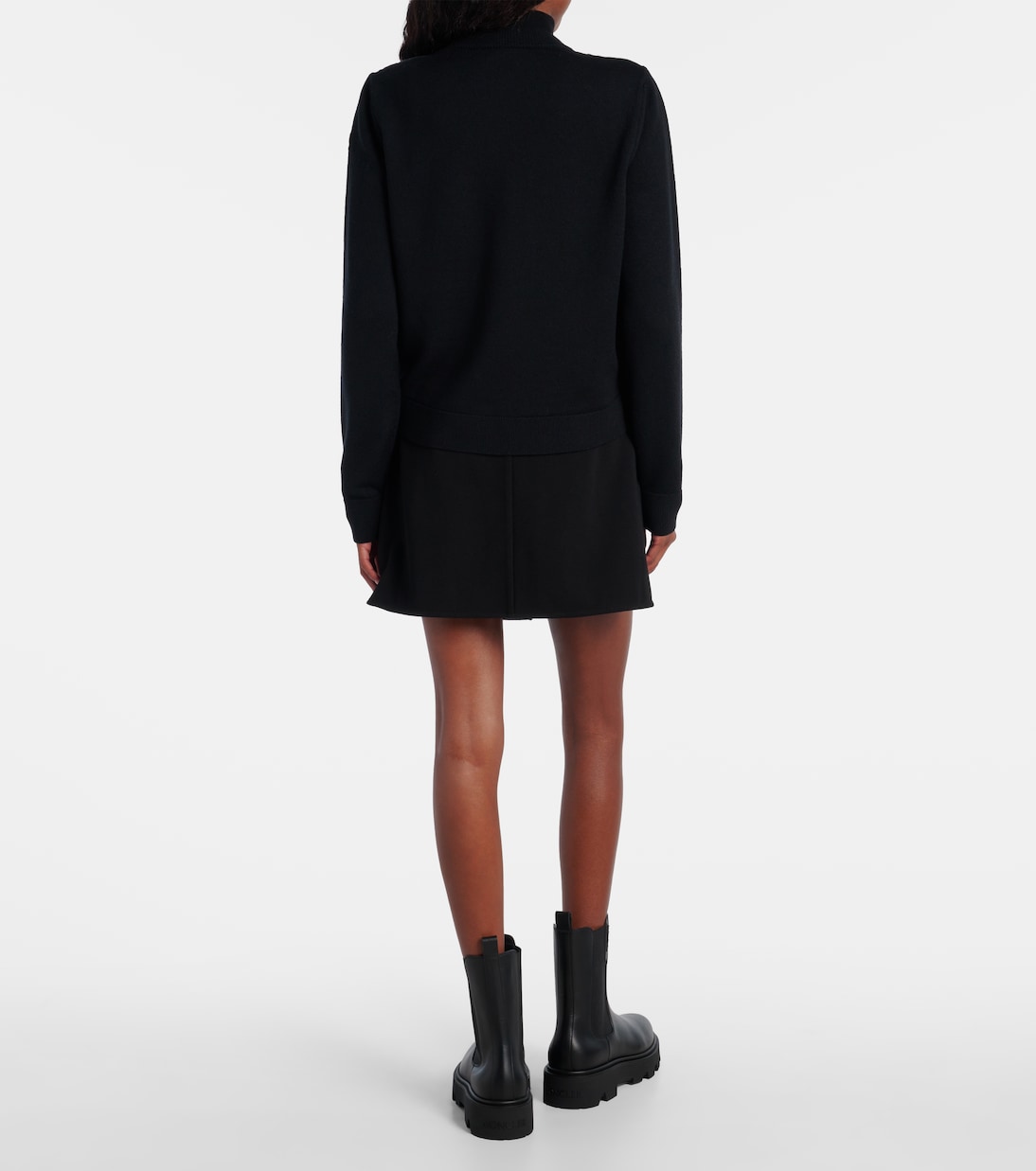 Daunenjacke mit Schurwolle | Moncler