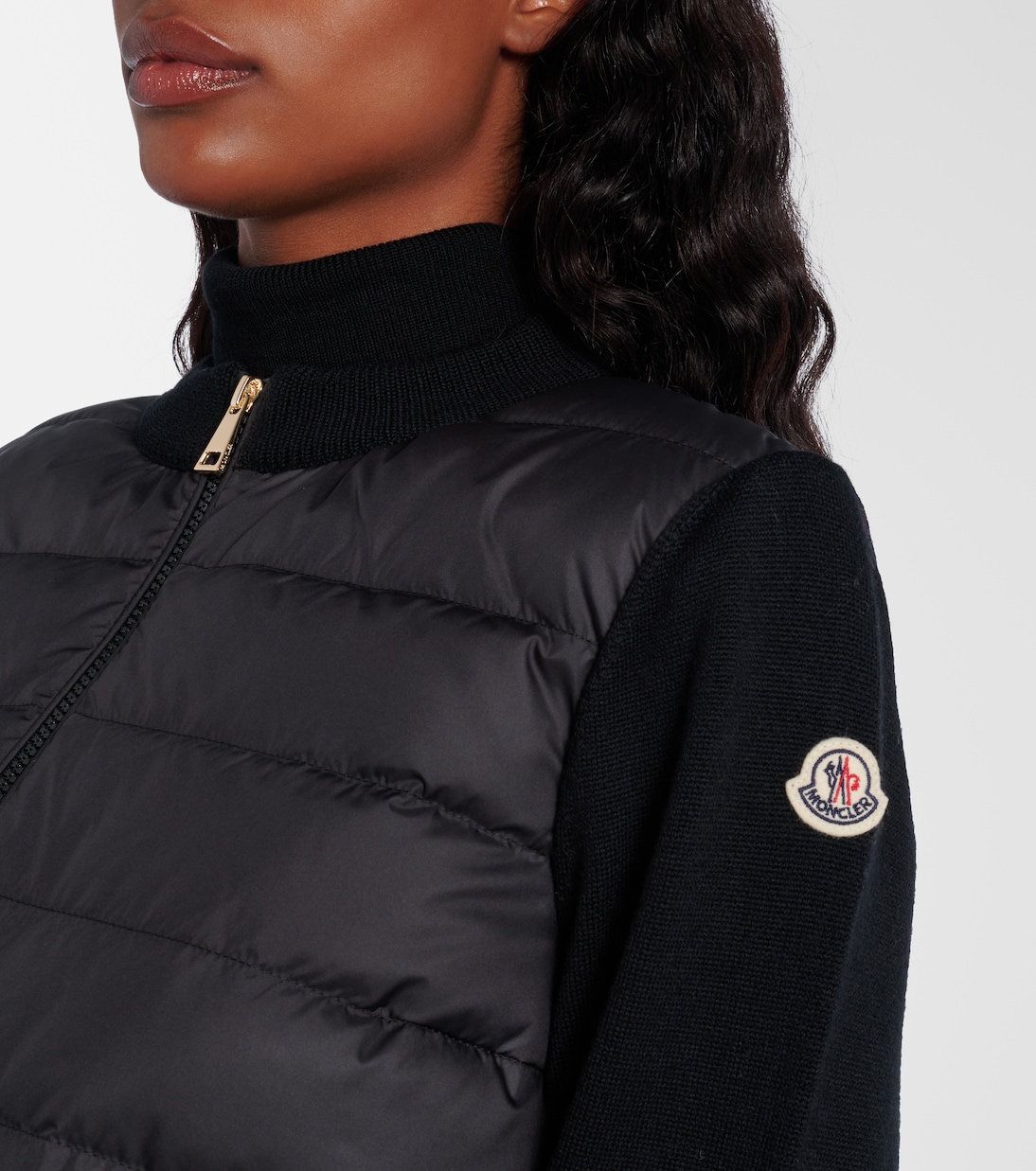 Daunenjacke mit Schurwolle | Moncler