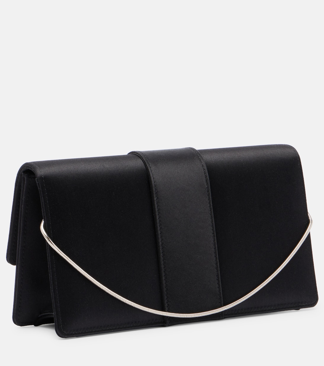 Maycapjou satin clutch | Manolo Blahnik