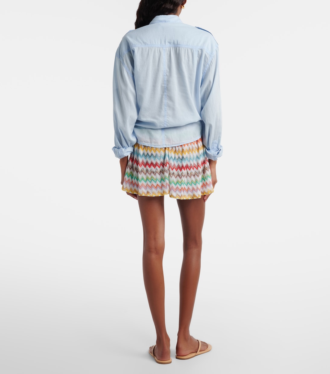 Zigzag lamé shorts | Missoni