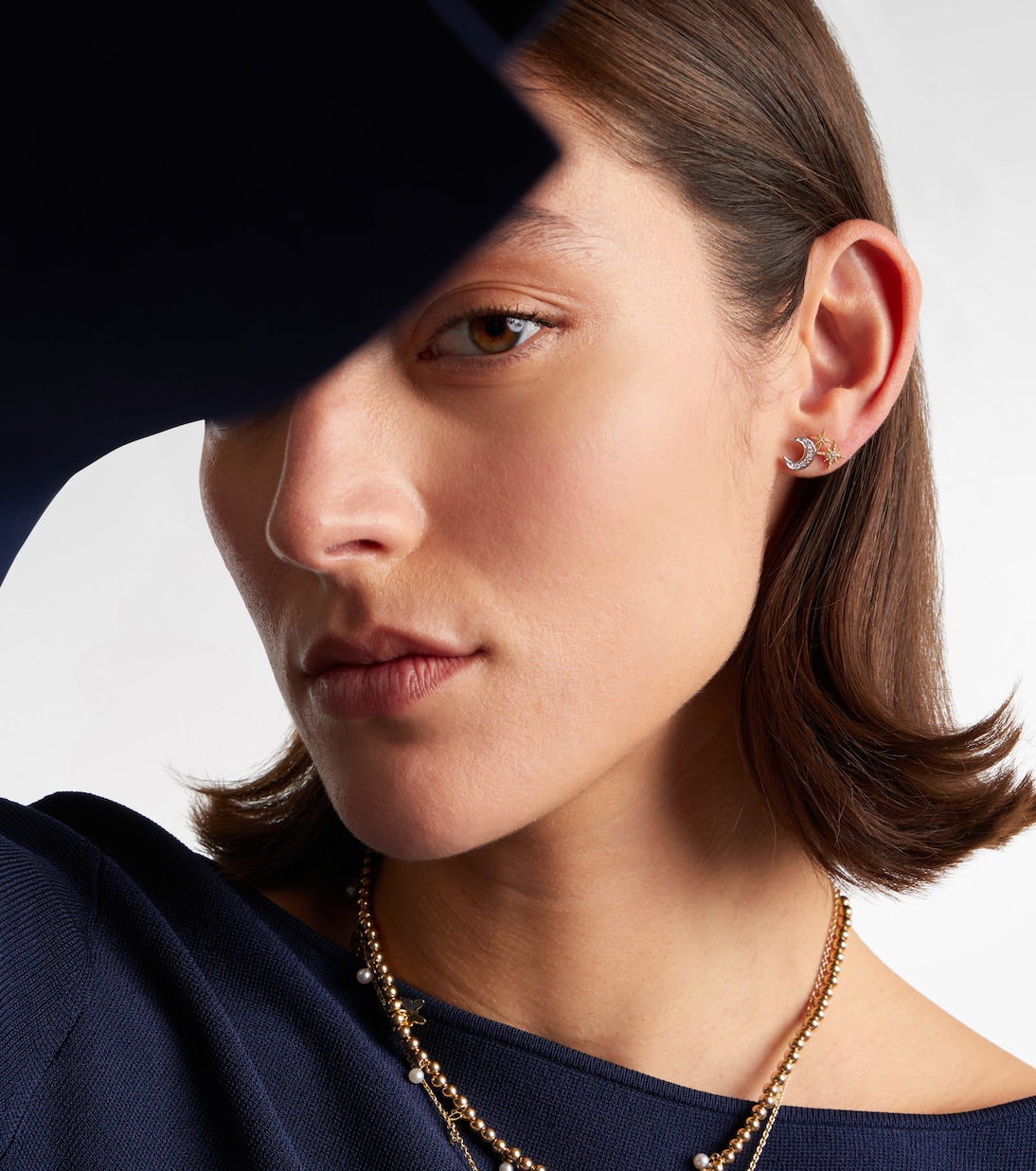 Boucles d’oreilles Moon en or 14 ct et diamants | Sydney Evan