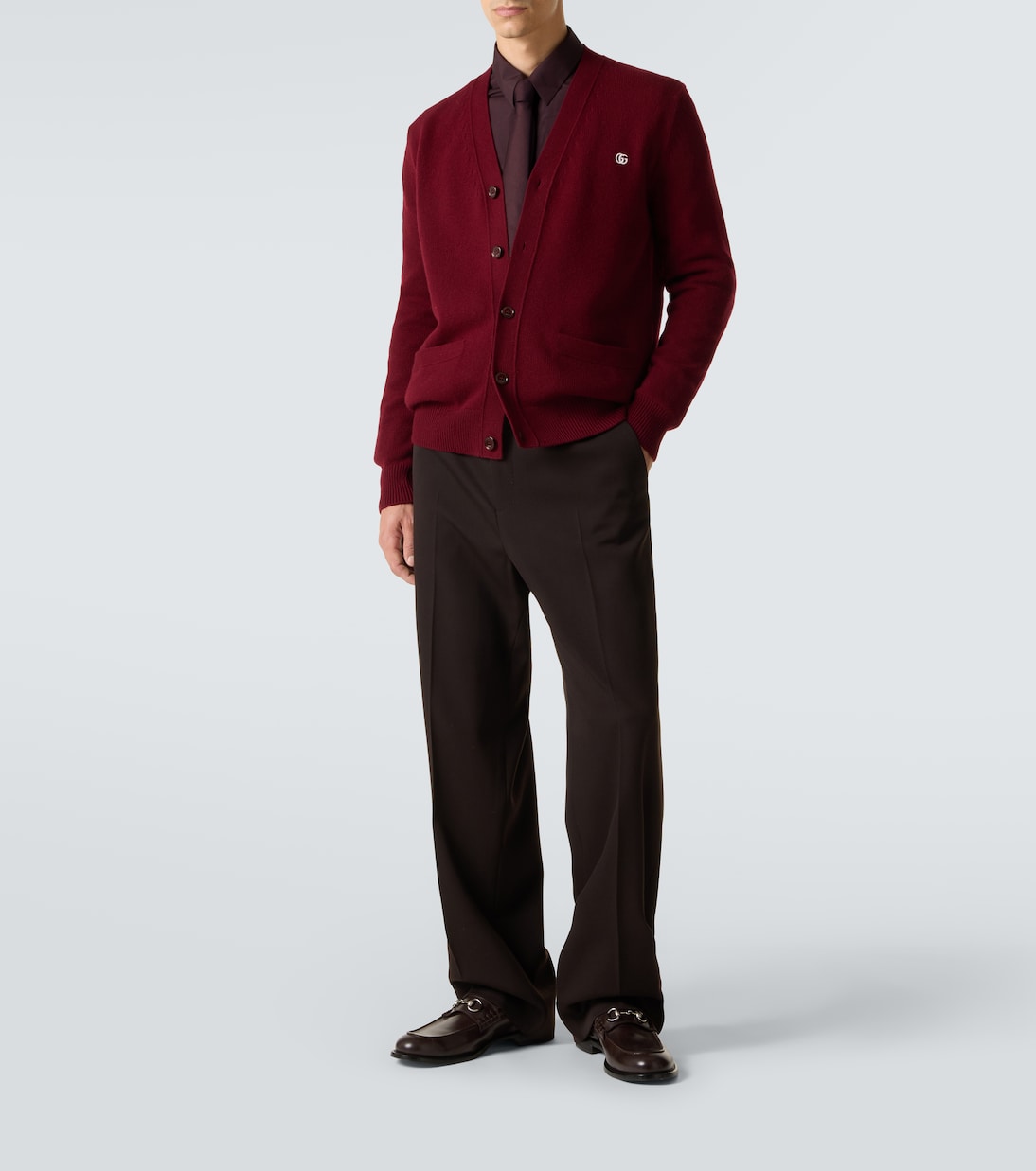 Cardigan Double G en laine et cachemire | Gucci