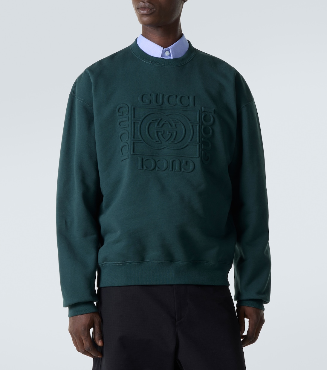 Felpa in jersey di cotone Interlocking G | Gucci