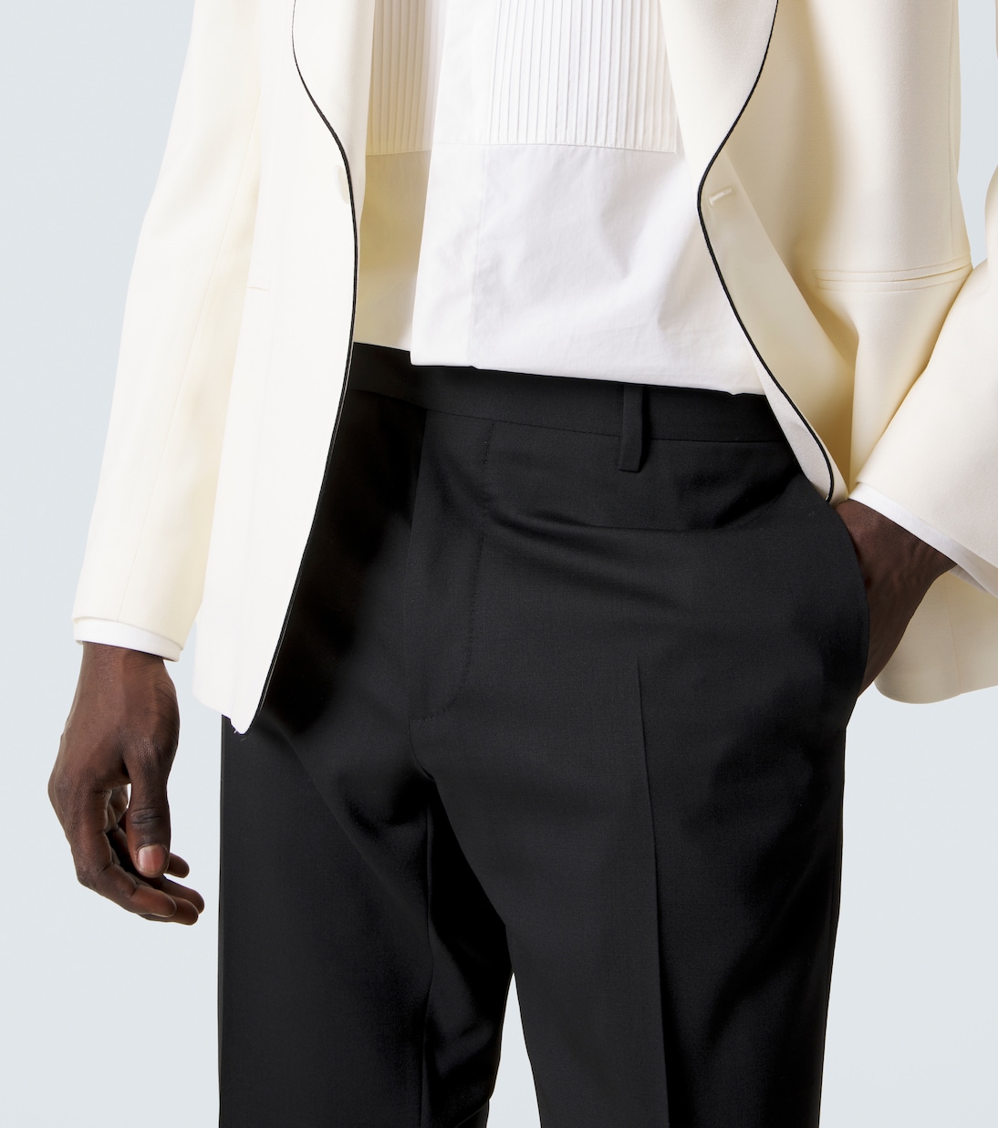 Wool tuxedo pants | Lardini