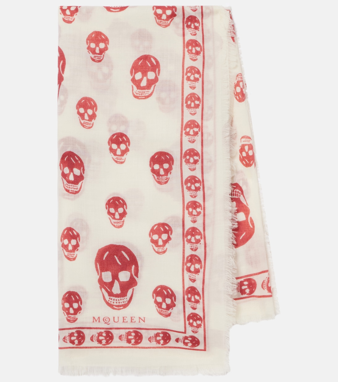 Skull wool scarf | McQueen