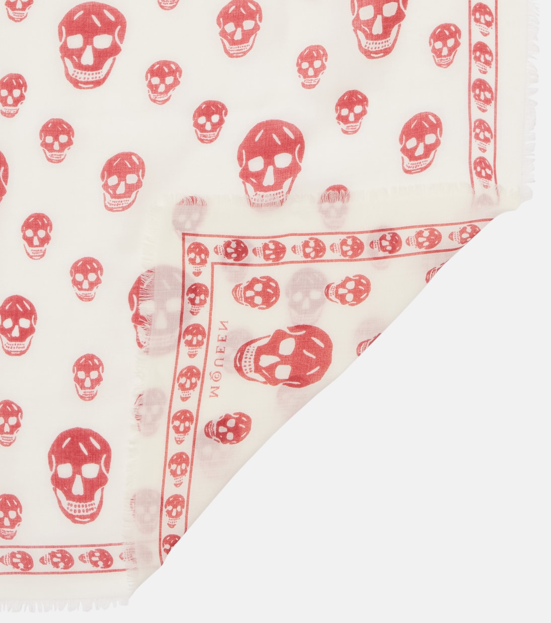 Skull wool scarf | McQueen