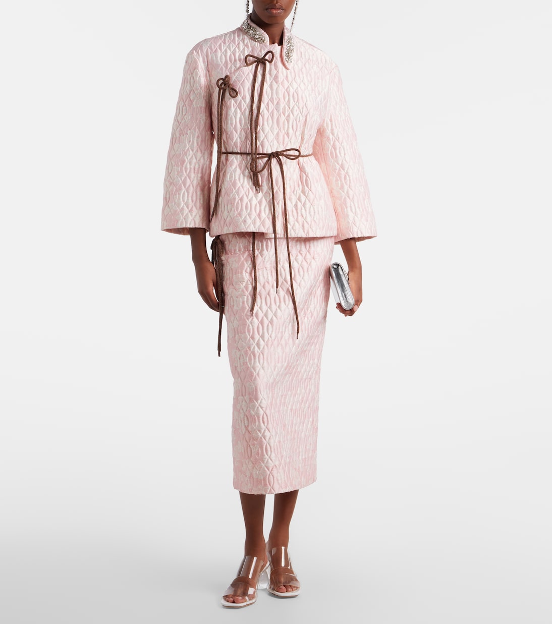 Embellished quilted jacket | Simone Rocha