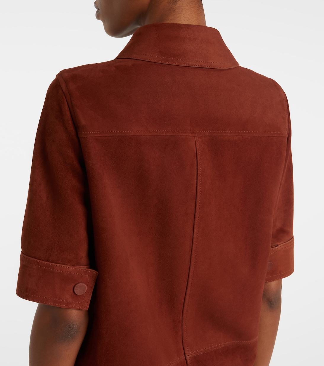 Polokleid aus Veloursleder | Yves Salomon