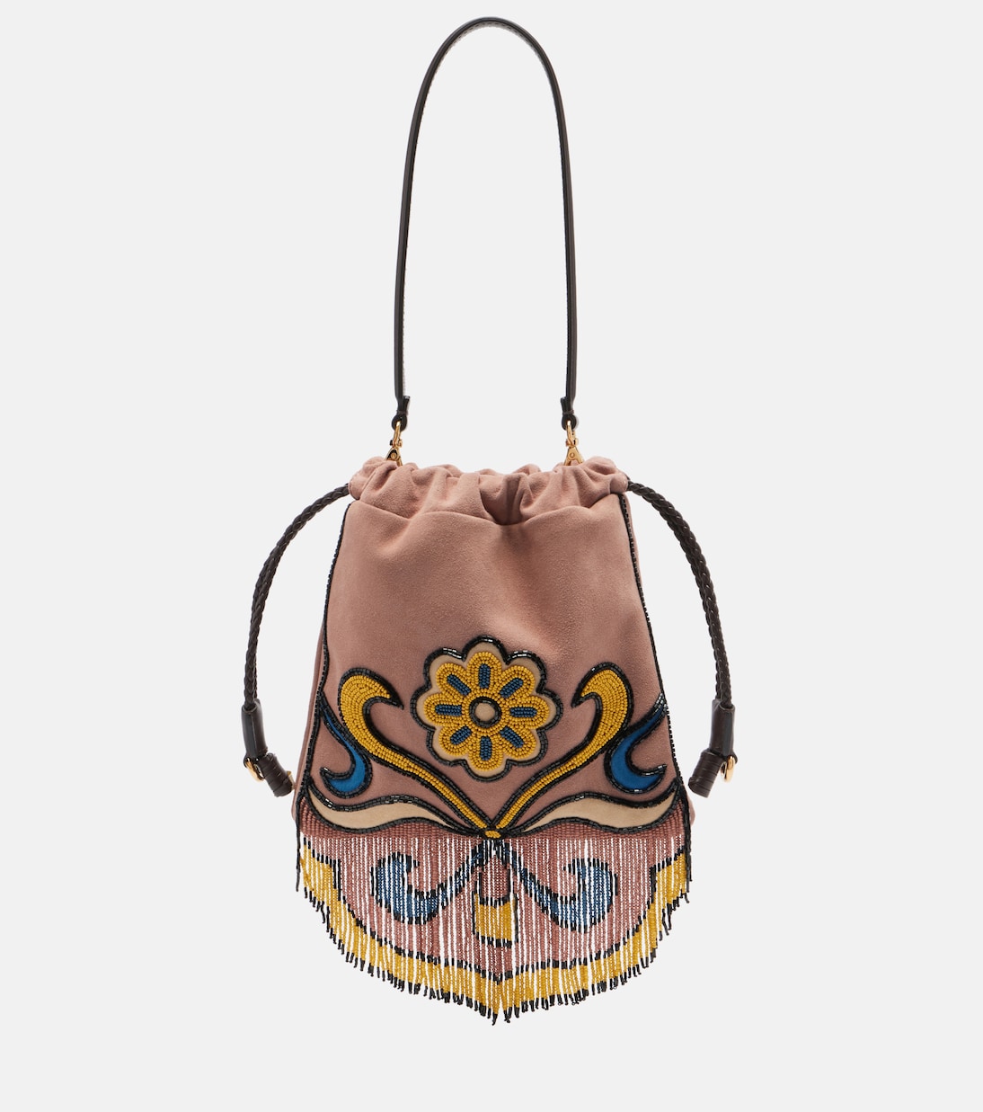 Kalispera 스몰 비즈 스웨이드 숄더 백 | Etro