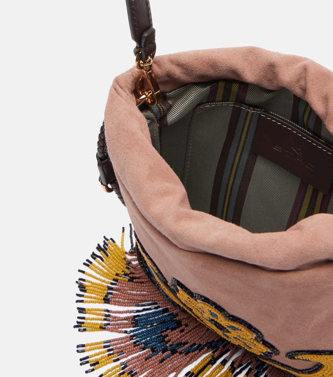 Kalispera 스몰 비즈 스웨이드 숄더 백 | Etro