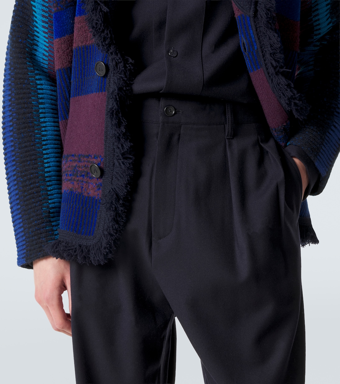 x Alanui wool straight pants | Giorgio Armani