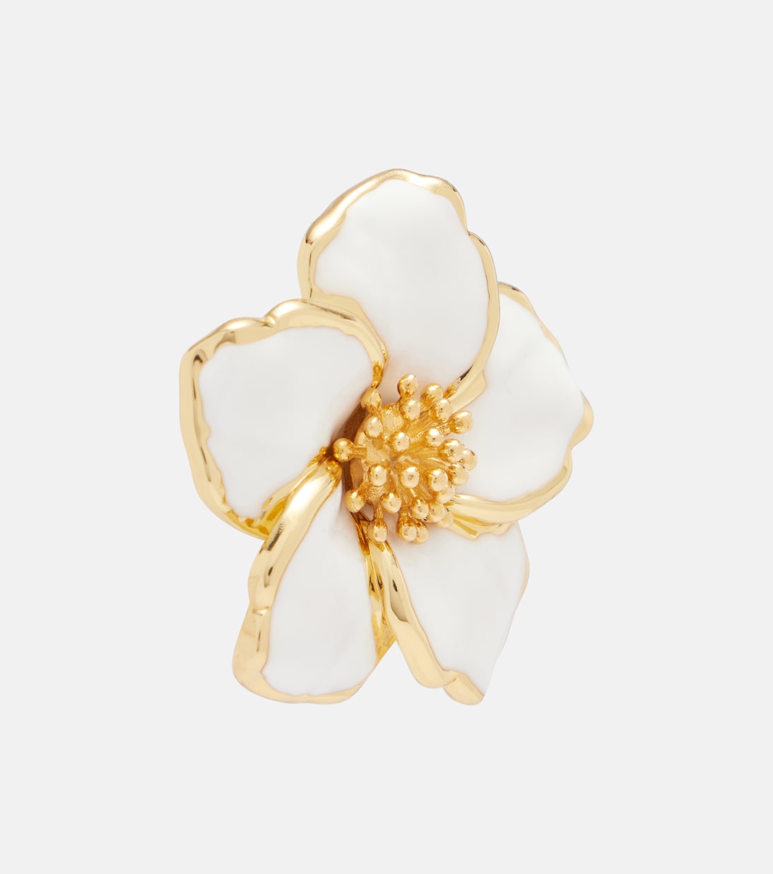 Floral enamel clip-on earrings | Dolce&Gabbana