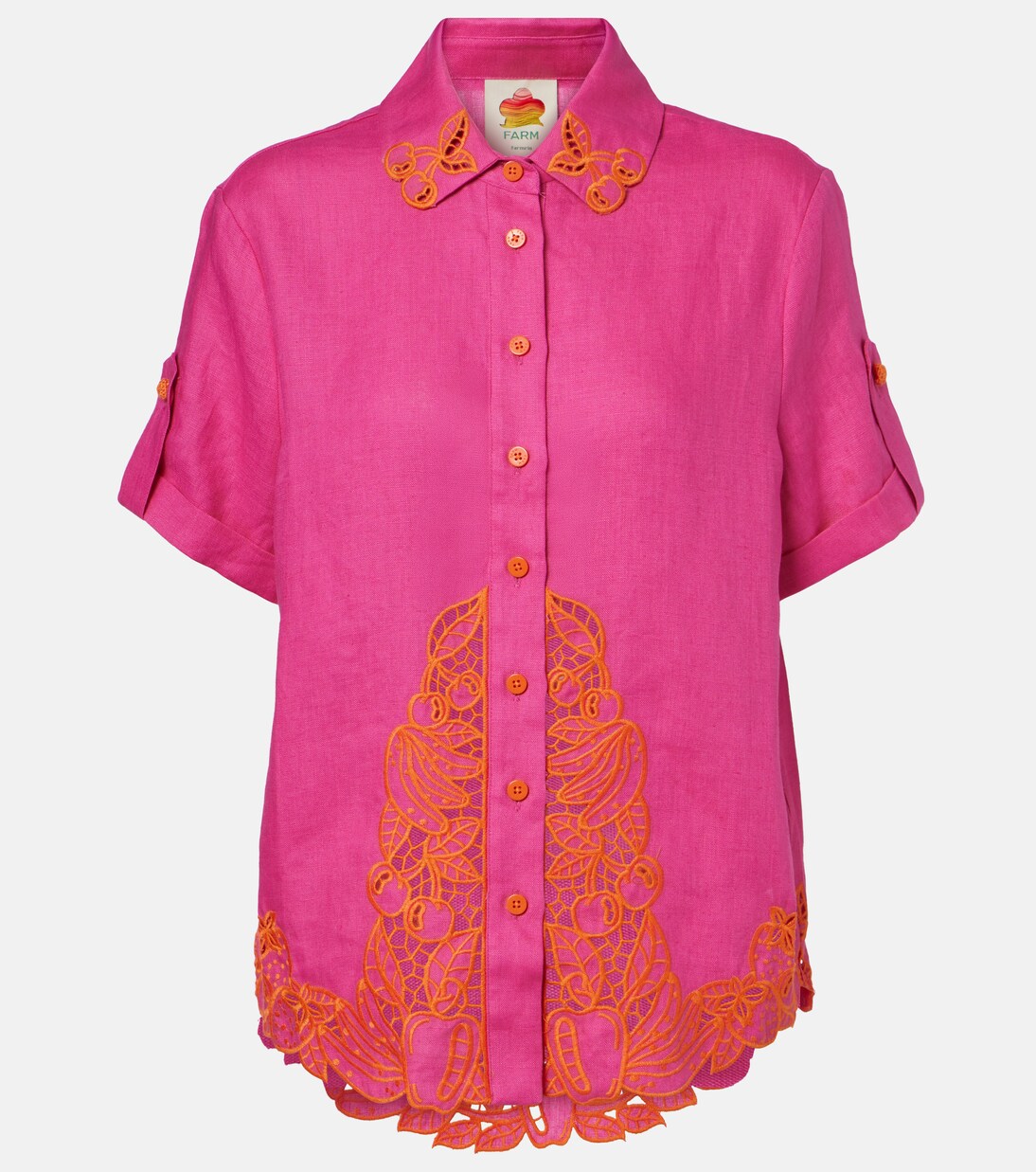 Broderie anglaise linen shirt | Farm Rio