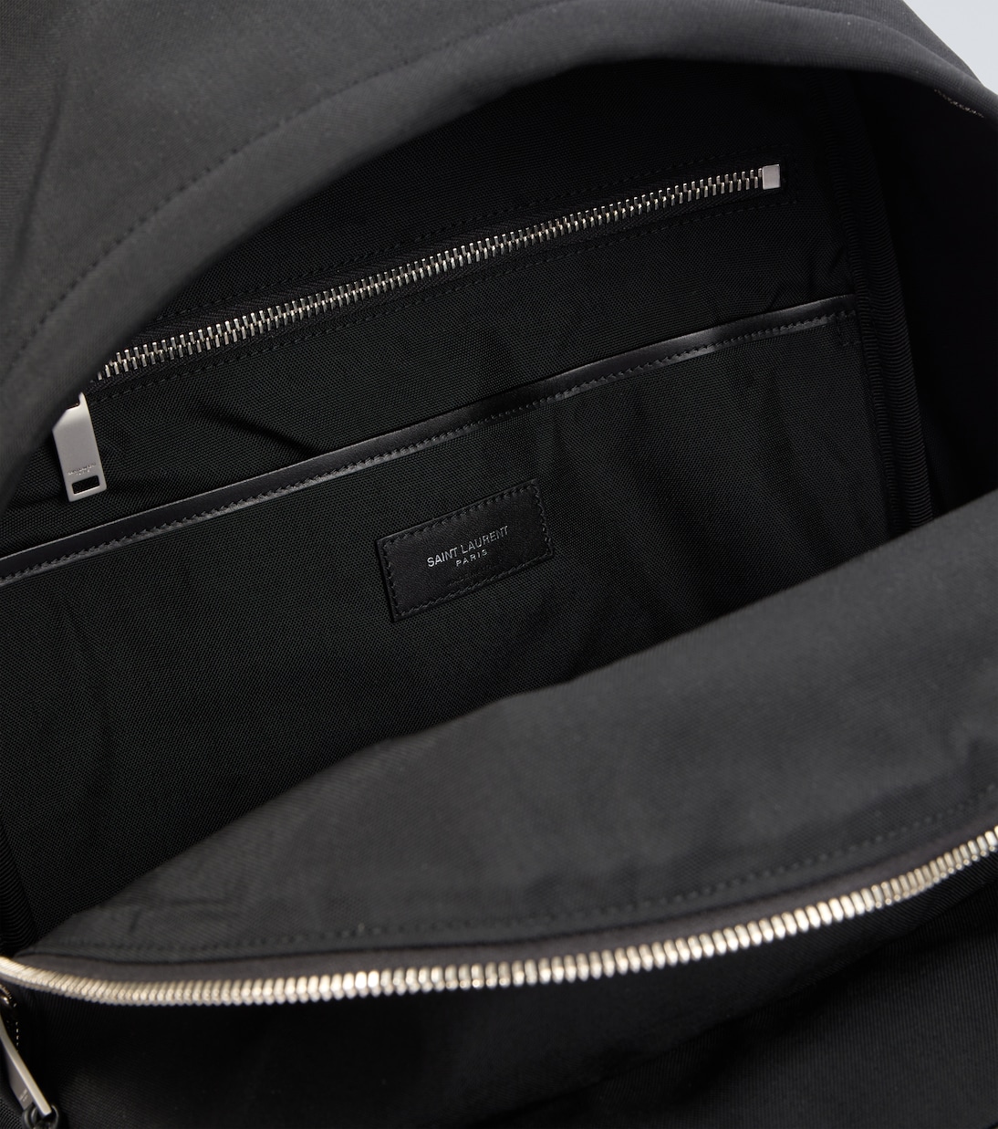 Zaino City in canvas con pelle | Saint Laurent