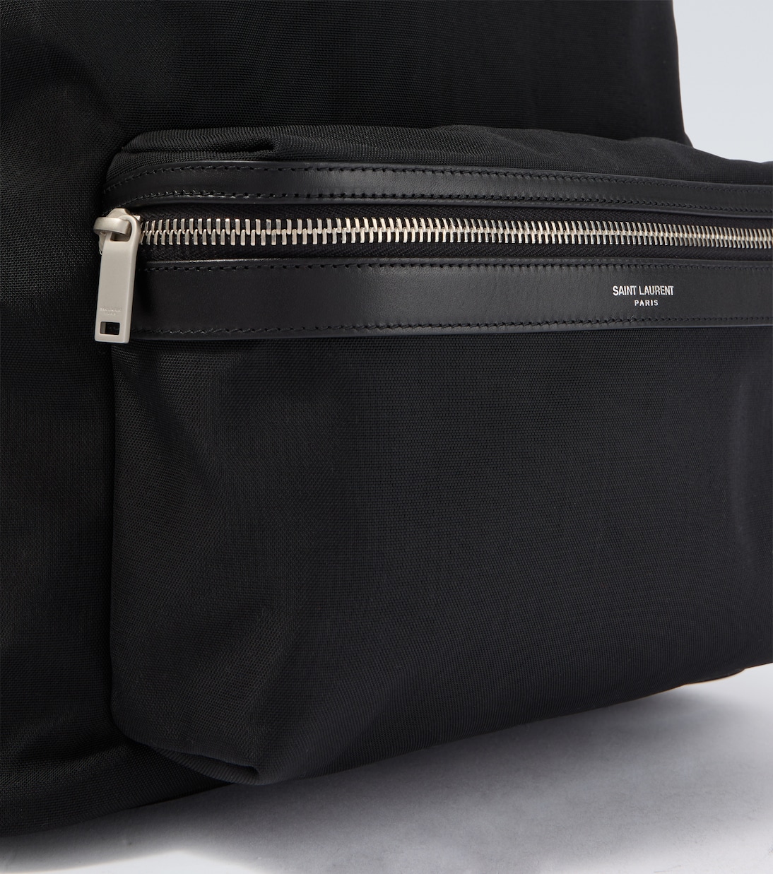 Zaino City in canvas con pelle | Saint Laurent