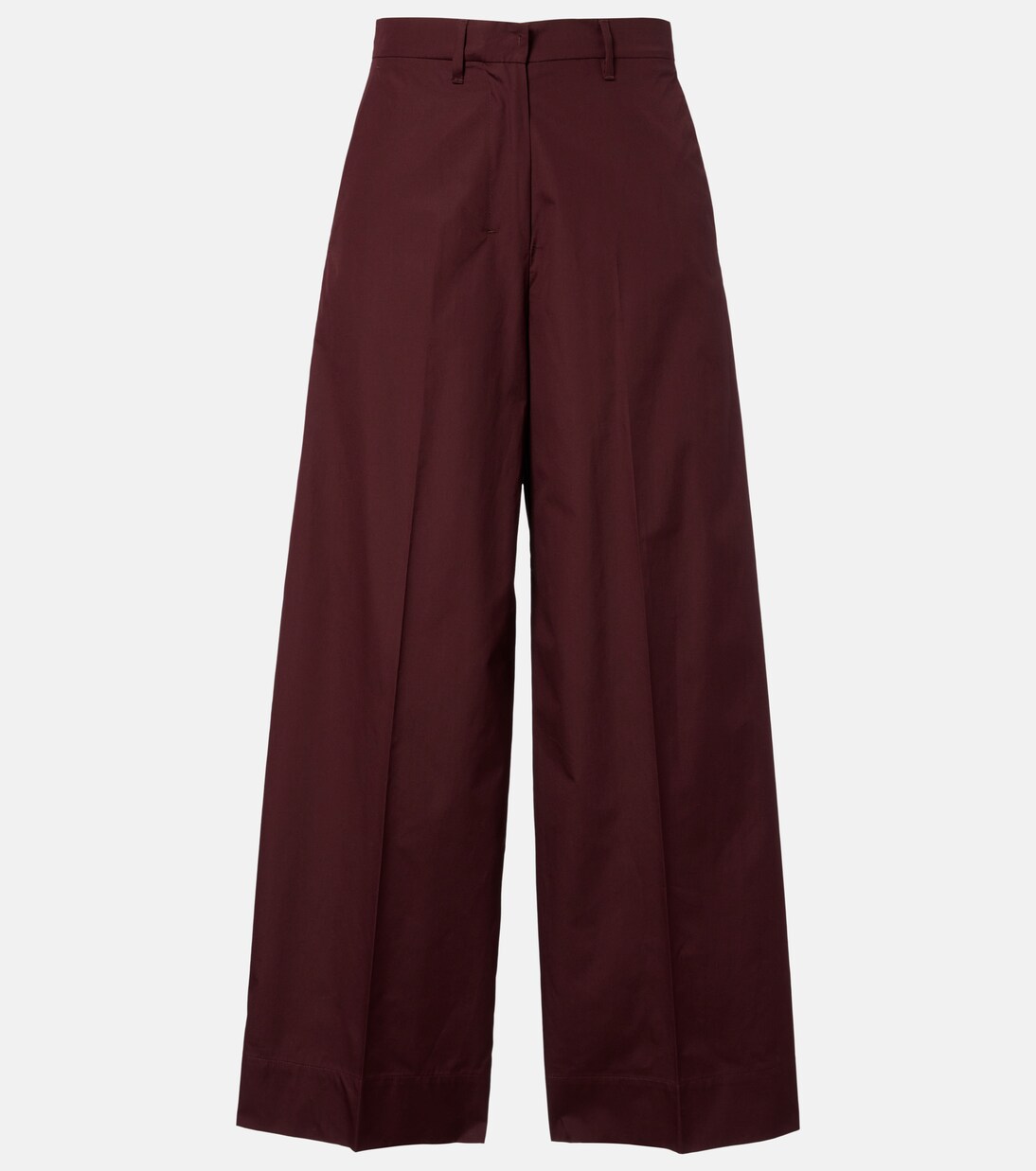 Cropped cotton poplin wide-leg pants | 'S Max Mara