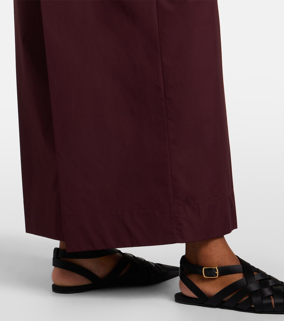 Cropped cotton poplin wide-leg pants | 'S Max Mara