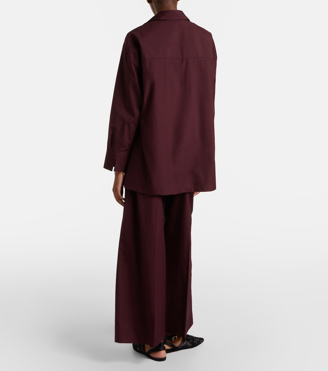Cropped cotton poplin wide-leg pants | 'S Max Mara