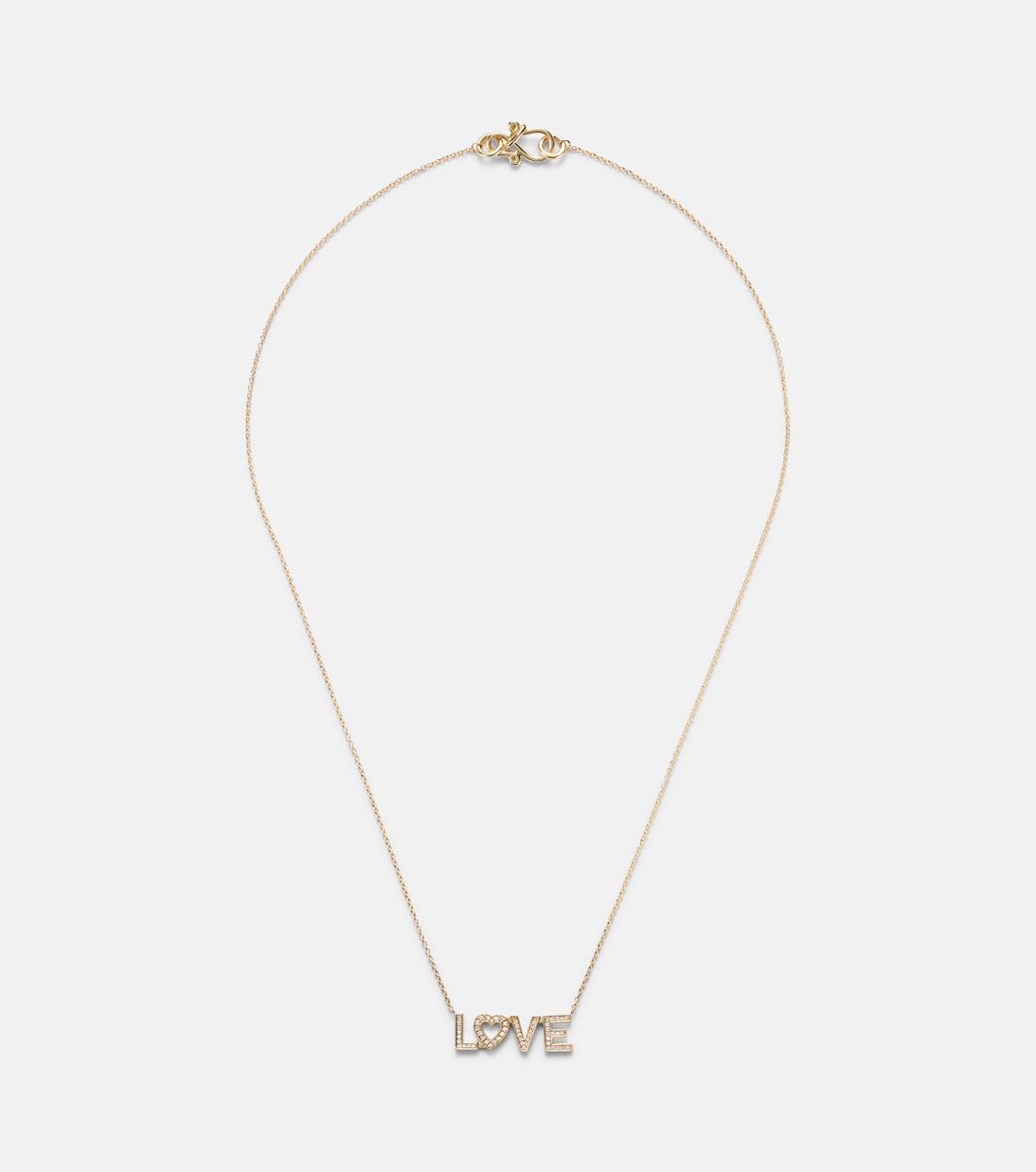 Love 18kt gold necklace with diamonds | Sophie Bille Brahe