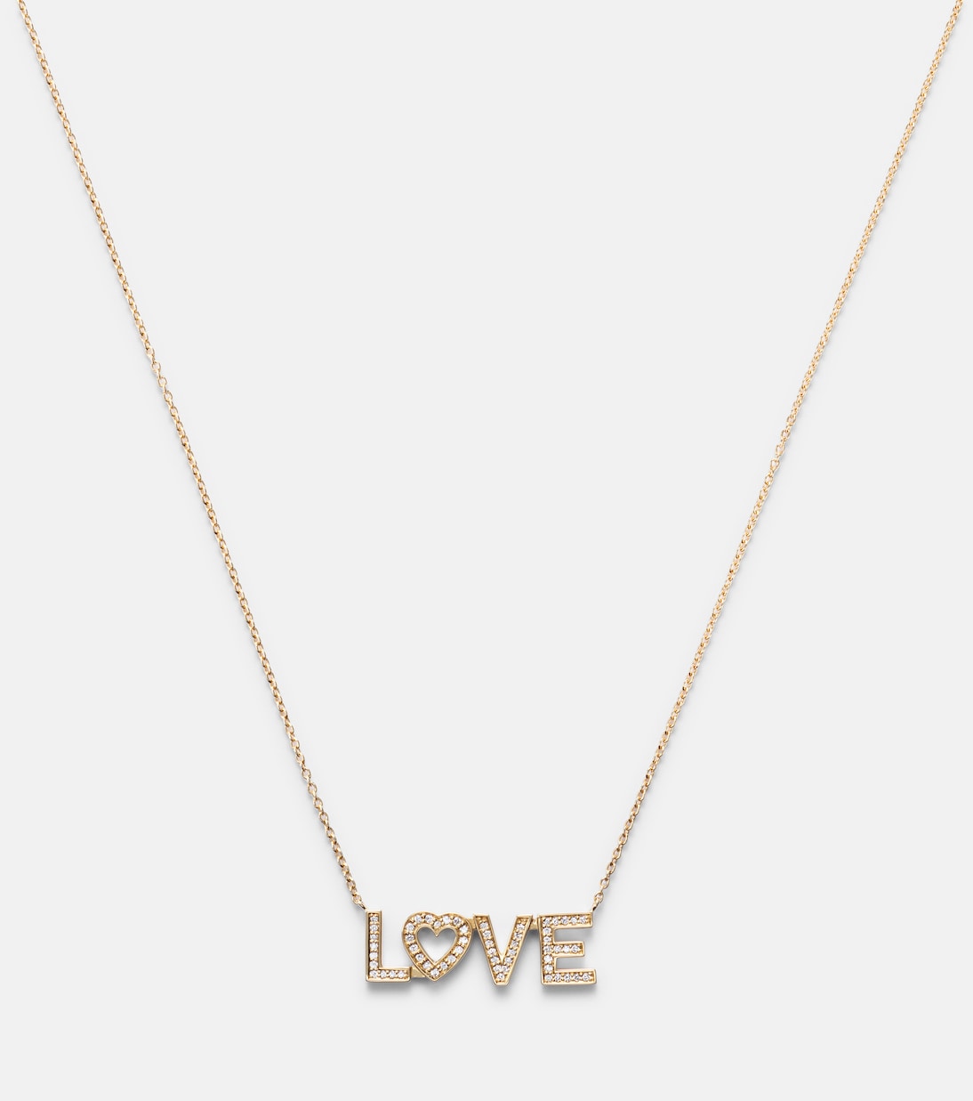 Love 18kt gold necklace with diamonds | Sophie Bille Brahe