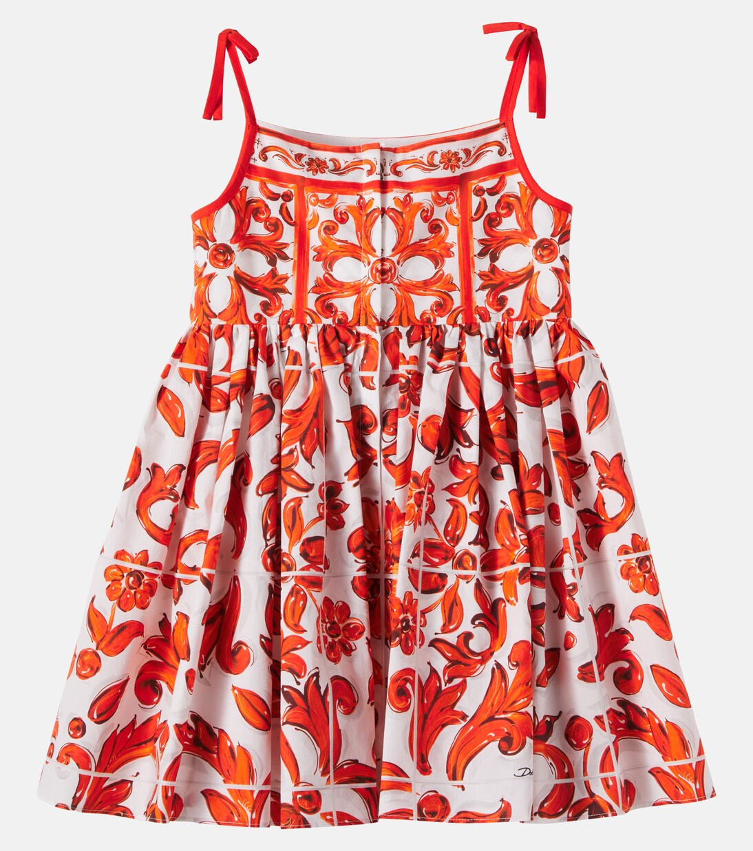 Printed cotton dress | Dolce&Gabbana Kids