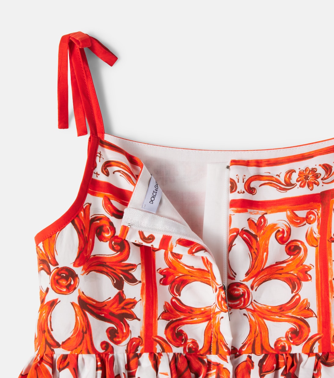 Printed cotton dress | Dolce&Gabbana Kids