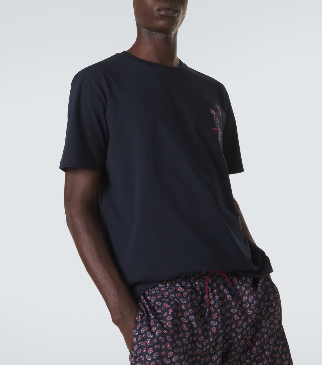 Printed cotton jersey T-shirt | Etro