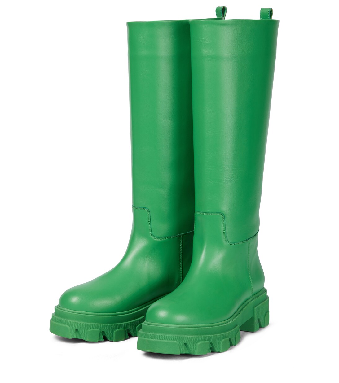 GIA X PERNILLE TEISBAEK Perni 07皮革及膝靴 | Gia Borghini