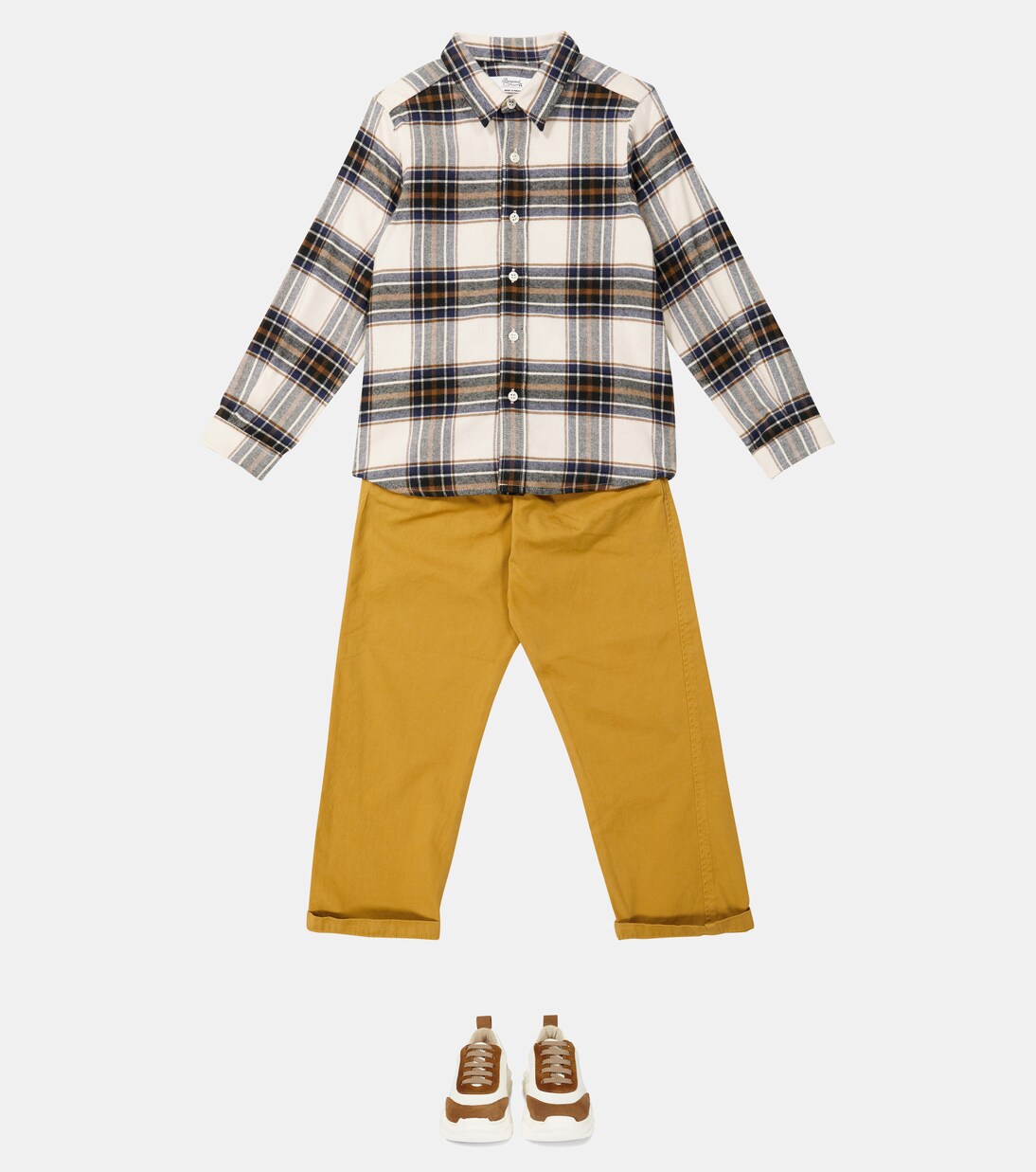 Leda cotton pants | Caramel