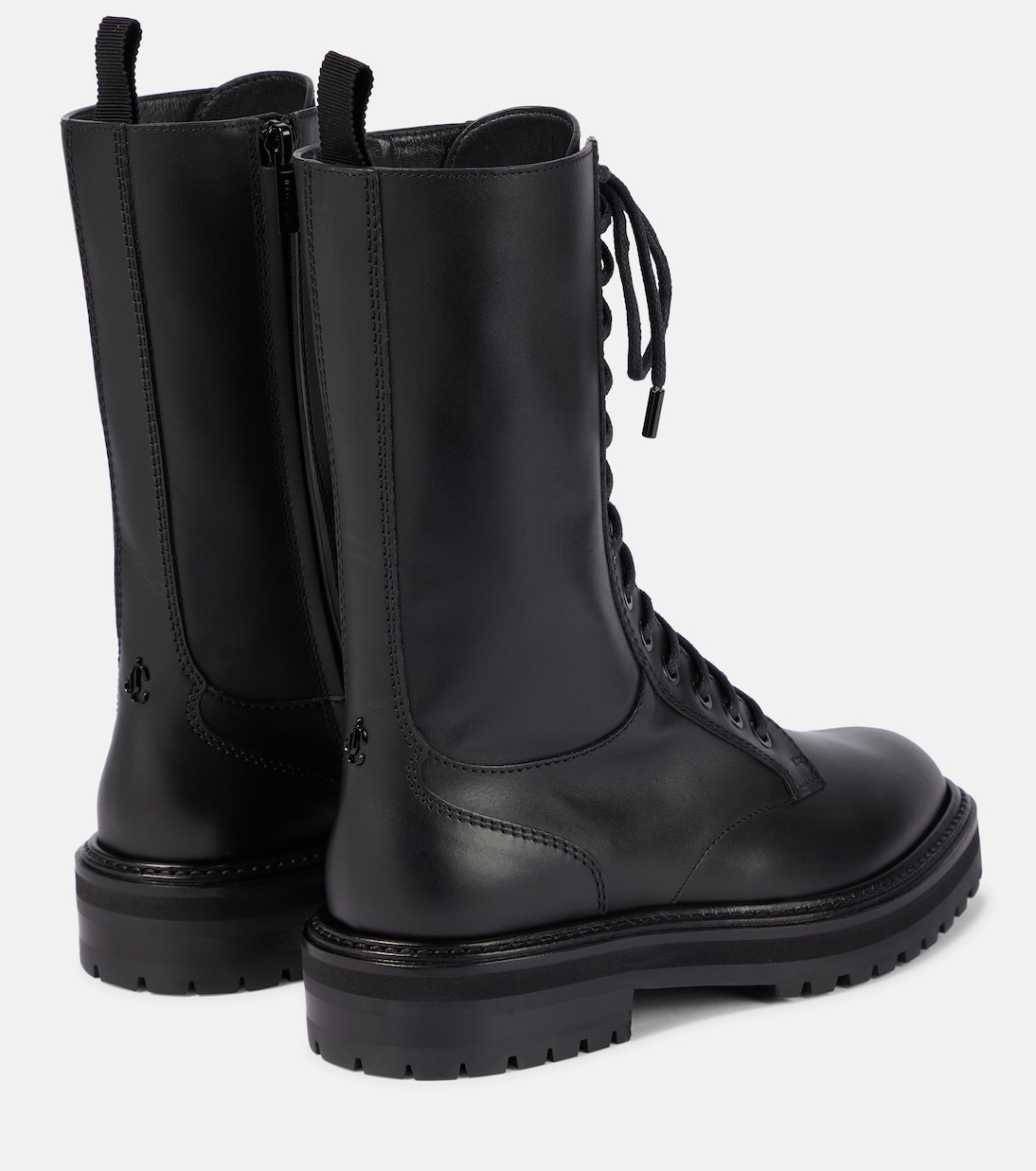 Cora leather combat boots | Jimmy Choo