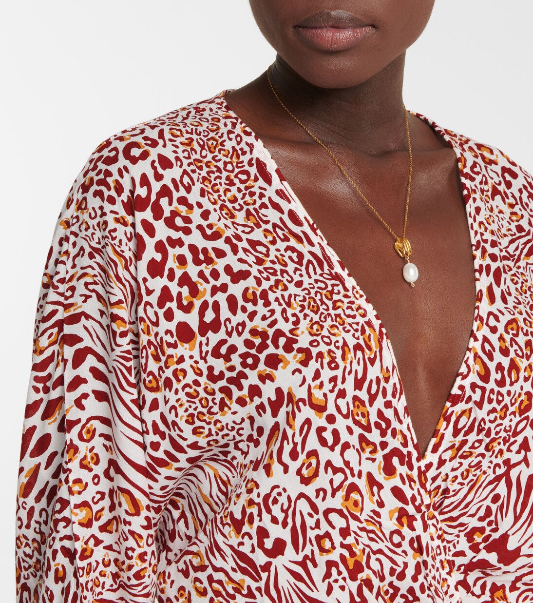 Bedrucktes Kleid Ilona | Poupette St Barth