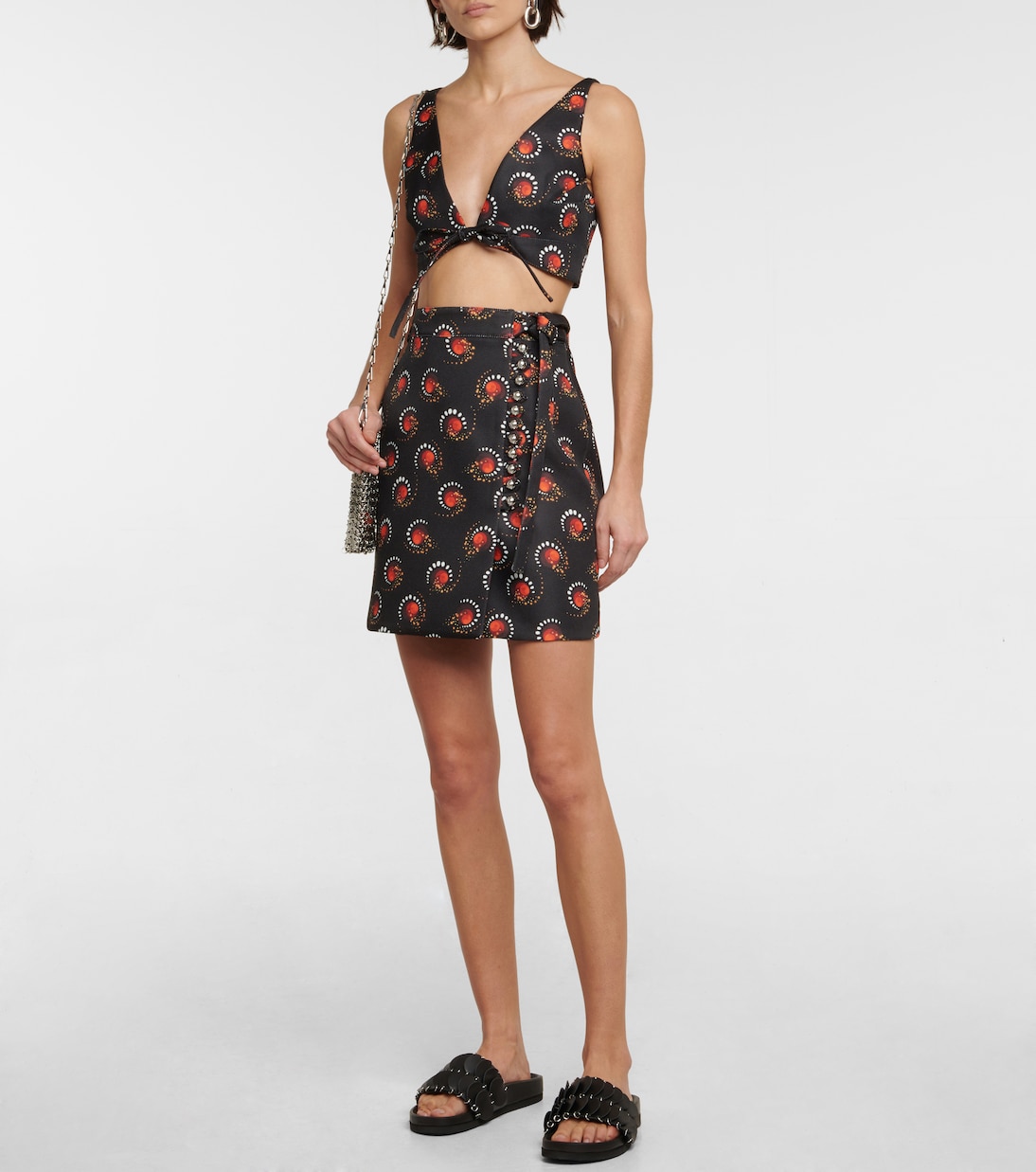 Bedrucktes Cropped-Top | Rabanne