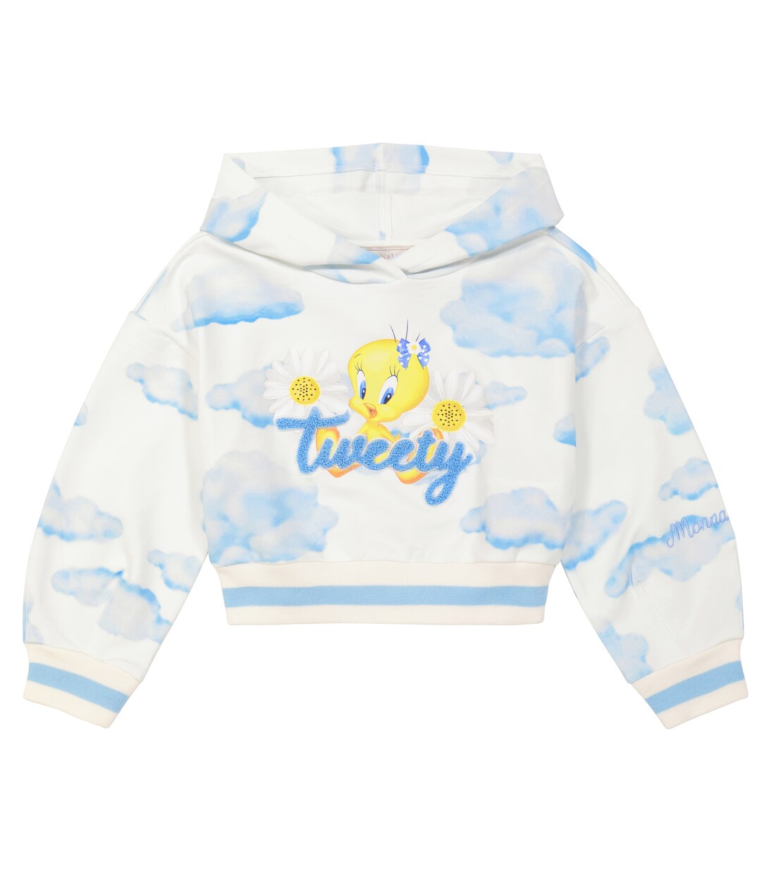 Sweat-shirt à capuche en coton mélangé | Monnalisa