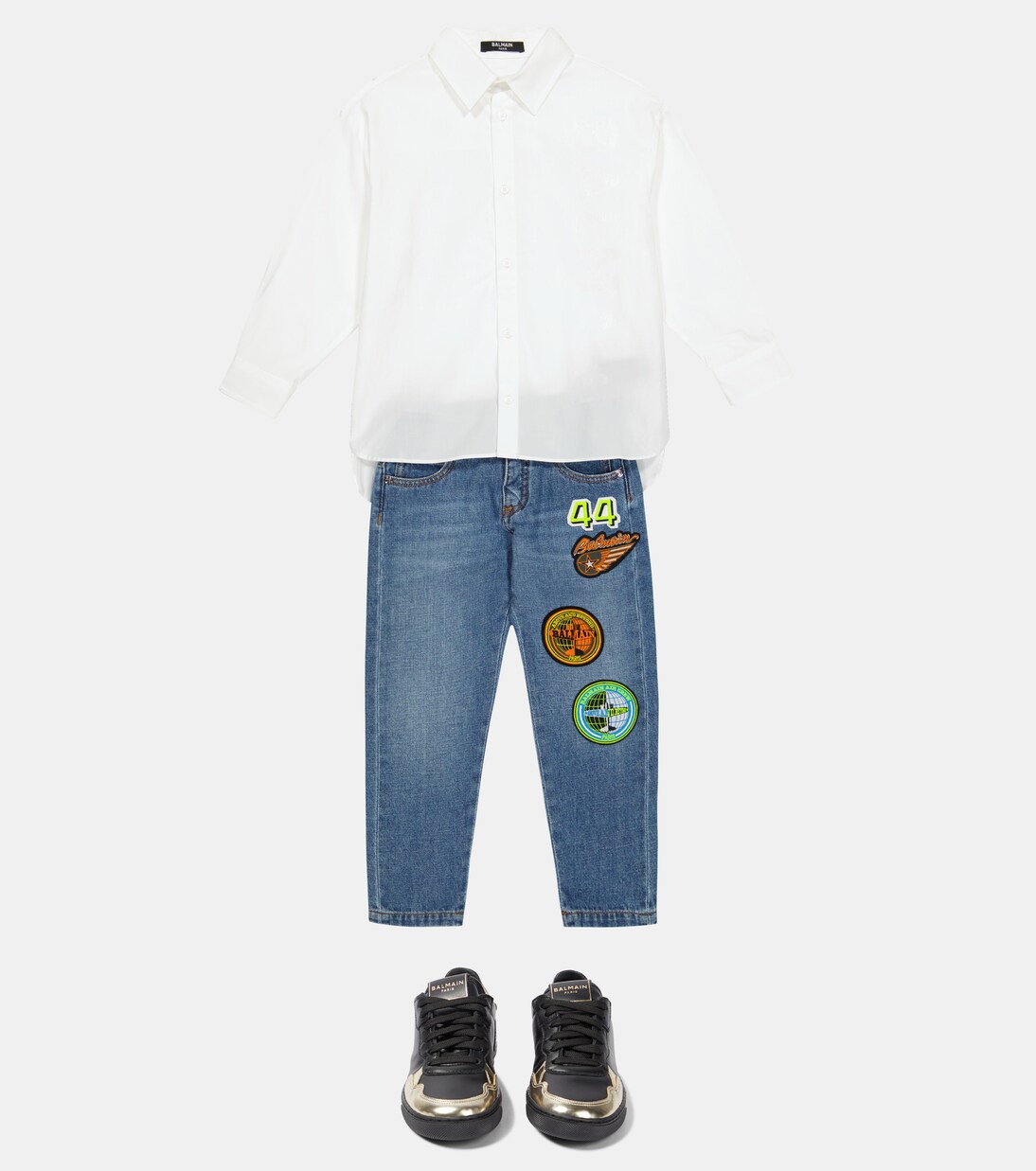 Logo cotton shirt | Balmain Kids