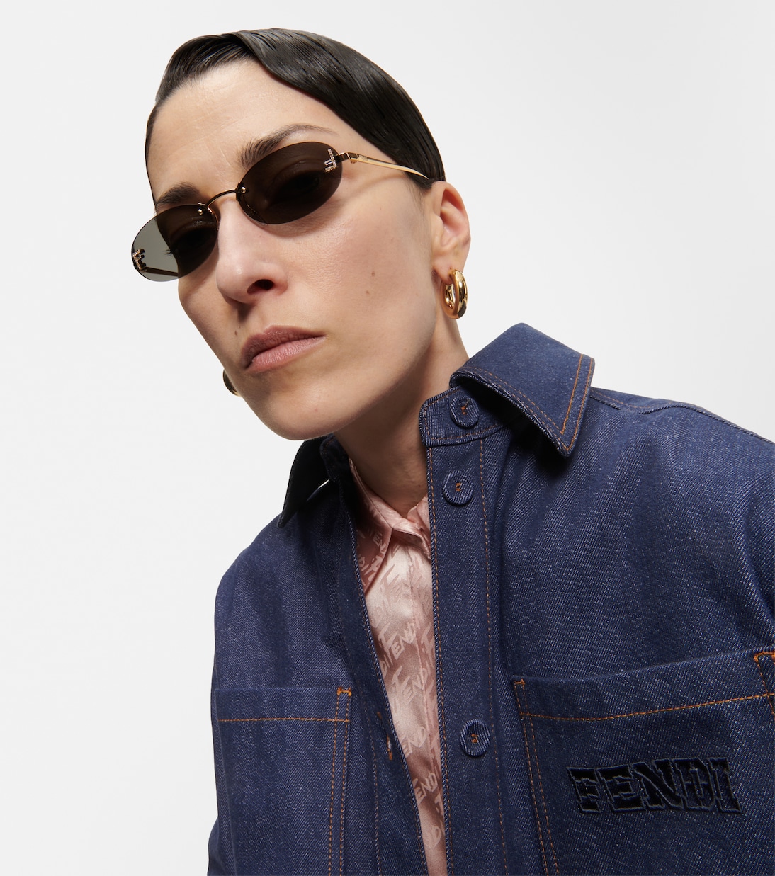 Lunettes de soleil Fendi First à ornements | Fendi