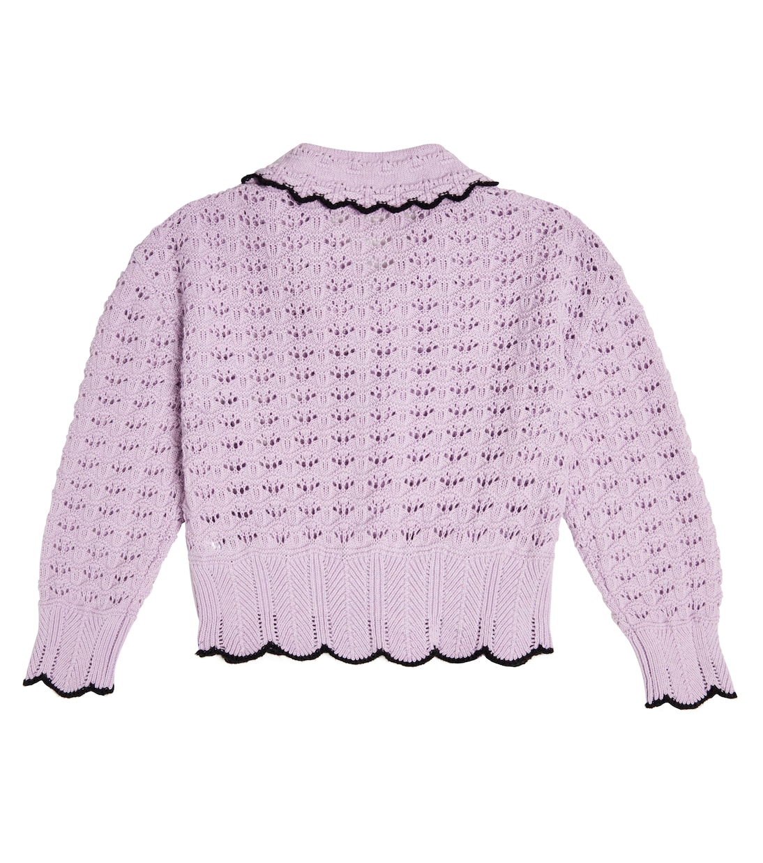 Cardigan en crochet de coton et laine | Self-Portrait Kids