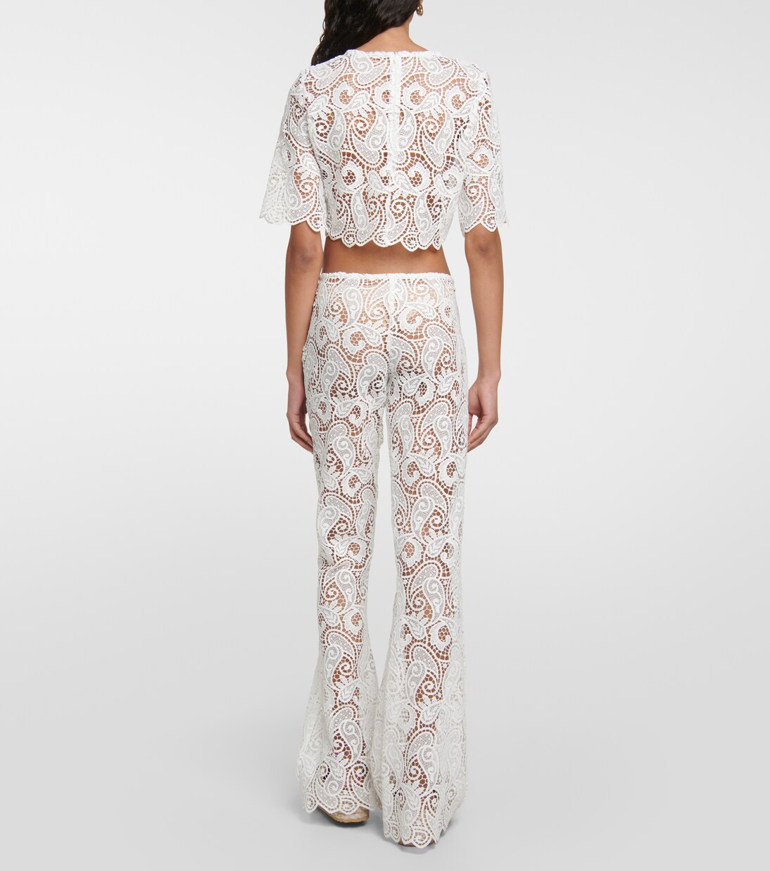 Cropped-Top aus Spitze | Dodo Bar Or