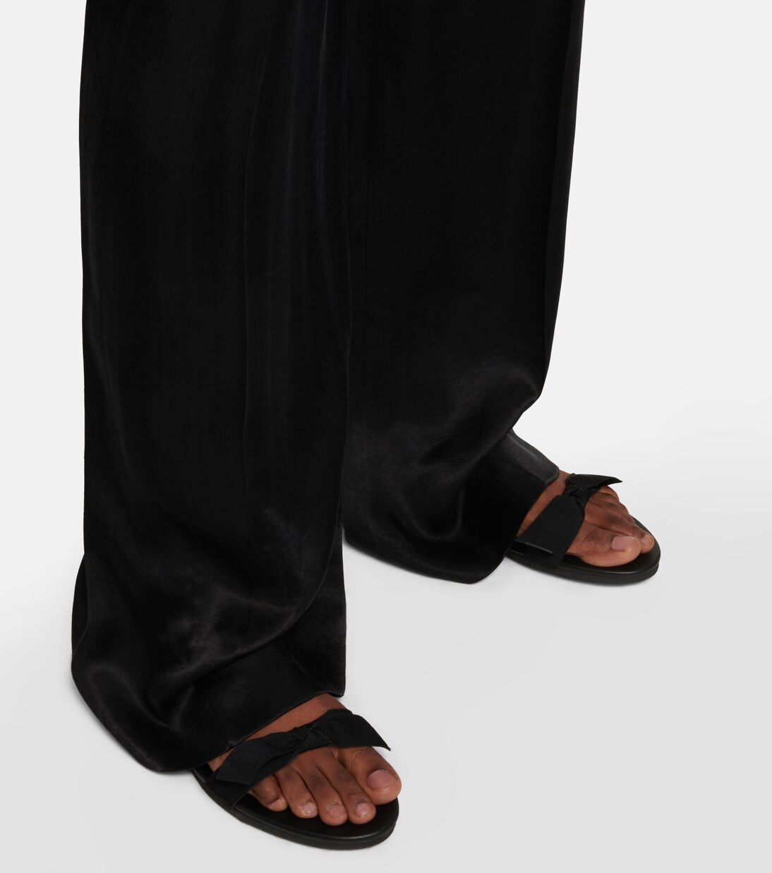 Slingback-Sandalen Bow mit Leder | The Row