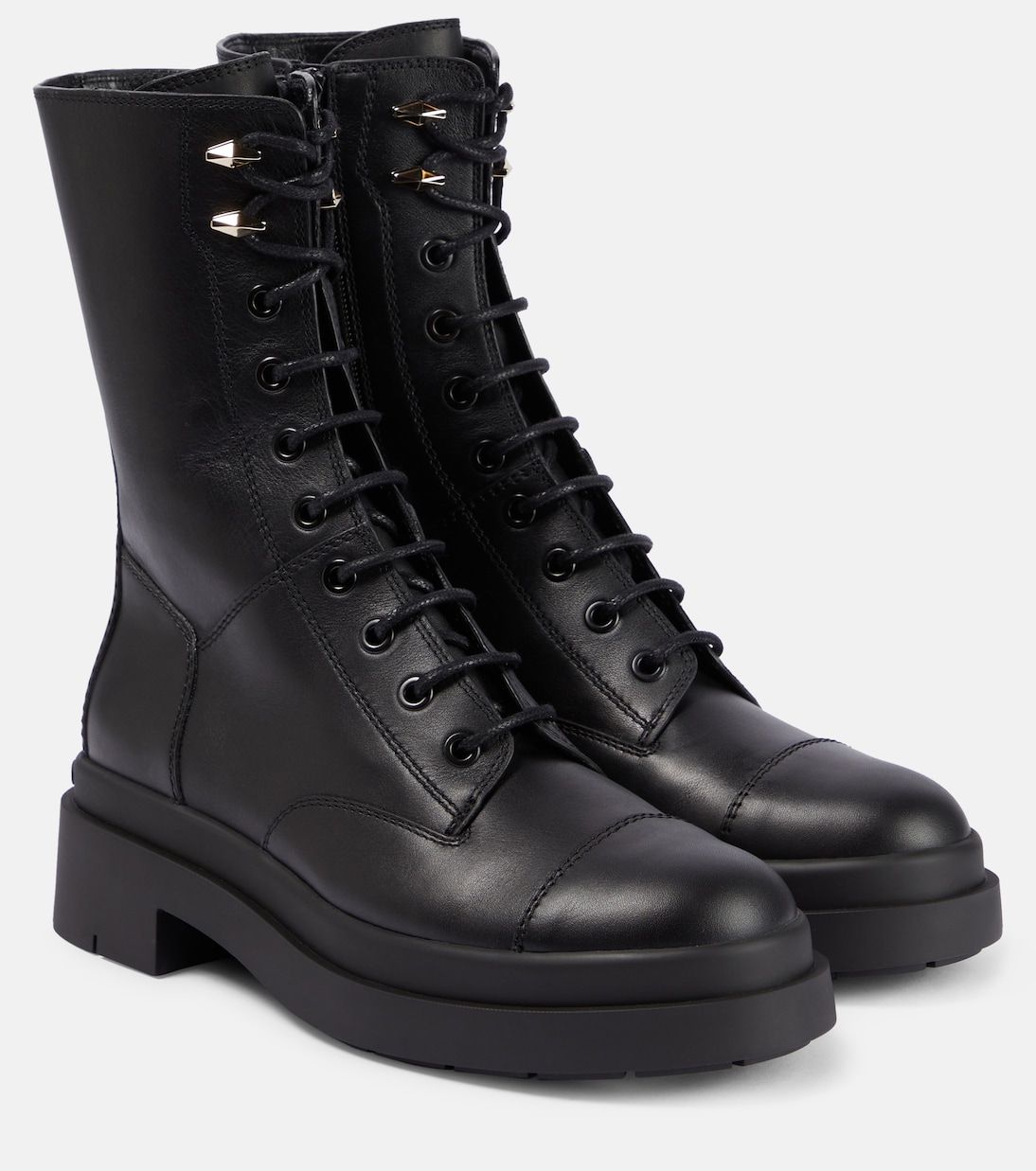 Nari leather mid-calf boots | Jimmy Choo