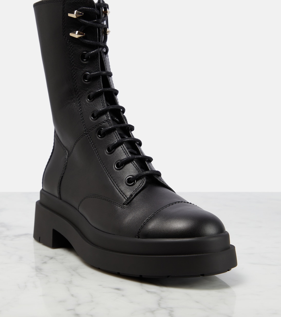 Nari leather mid-calf boots | Jimmy Choo