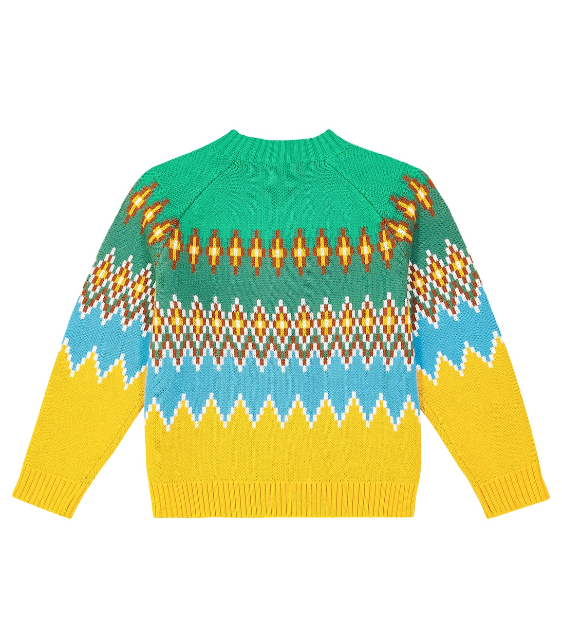 Fair Isle cotton and wool sweater | Stella McCartney Kids