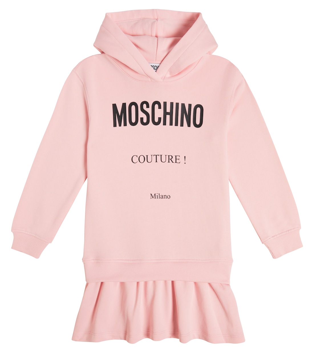 Logo cotton jersey sweatshirt dress | Moschino Kids