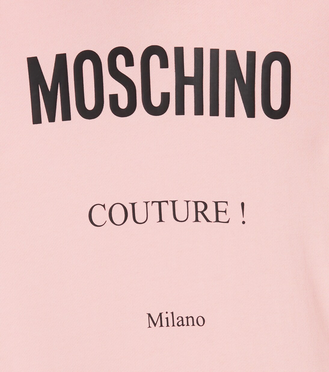 Logo cotton jersey sweatshirt dress | Moschino Kids