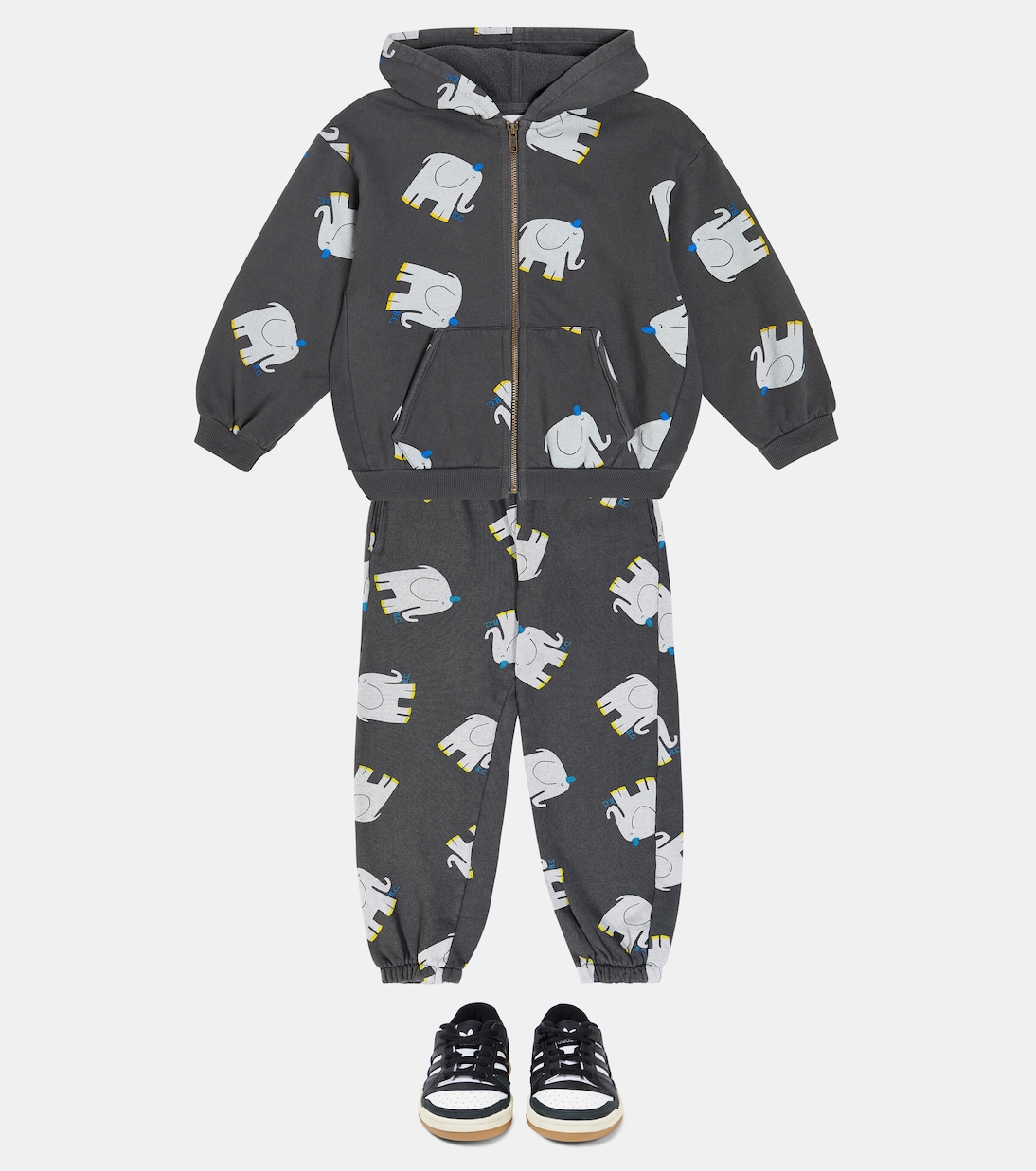 Printed cotton jersey sweatpants | Bobo Choses
