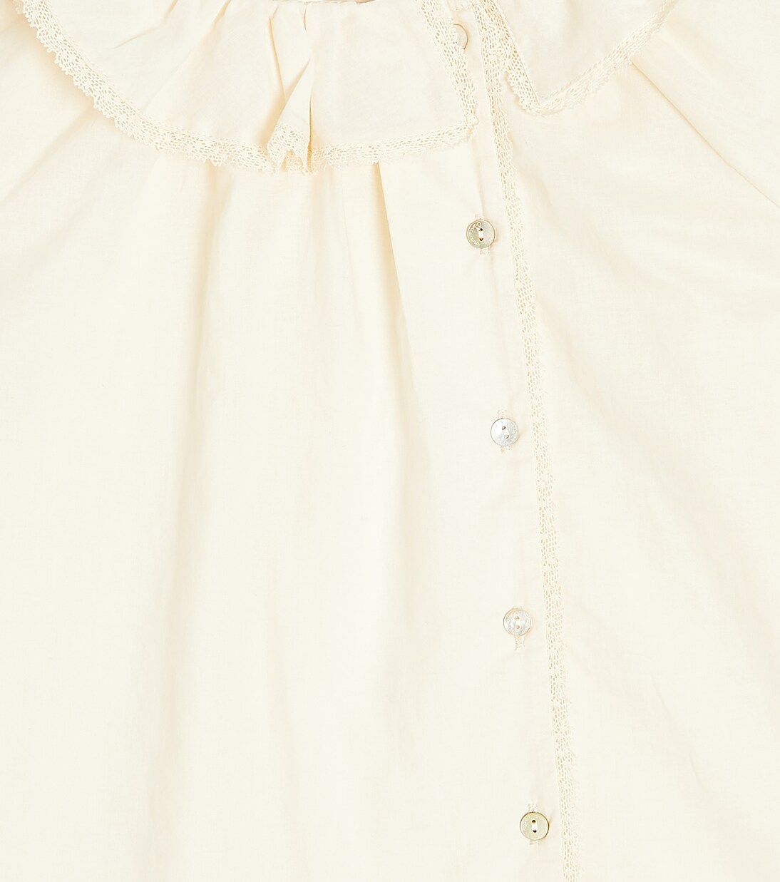 Charlene ruffled cotton poplin shirt | C'era Una Volta