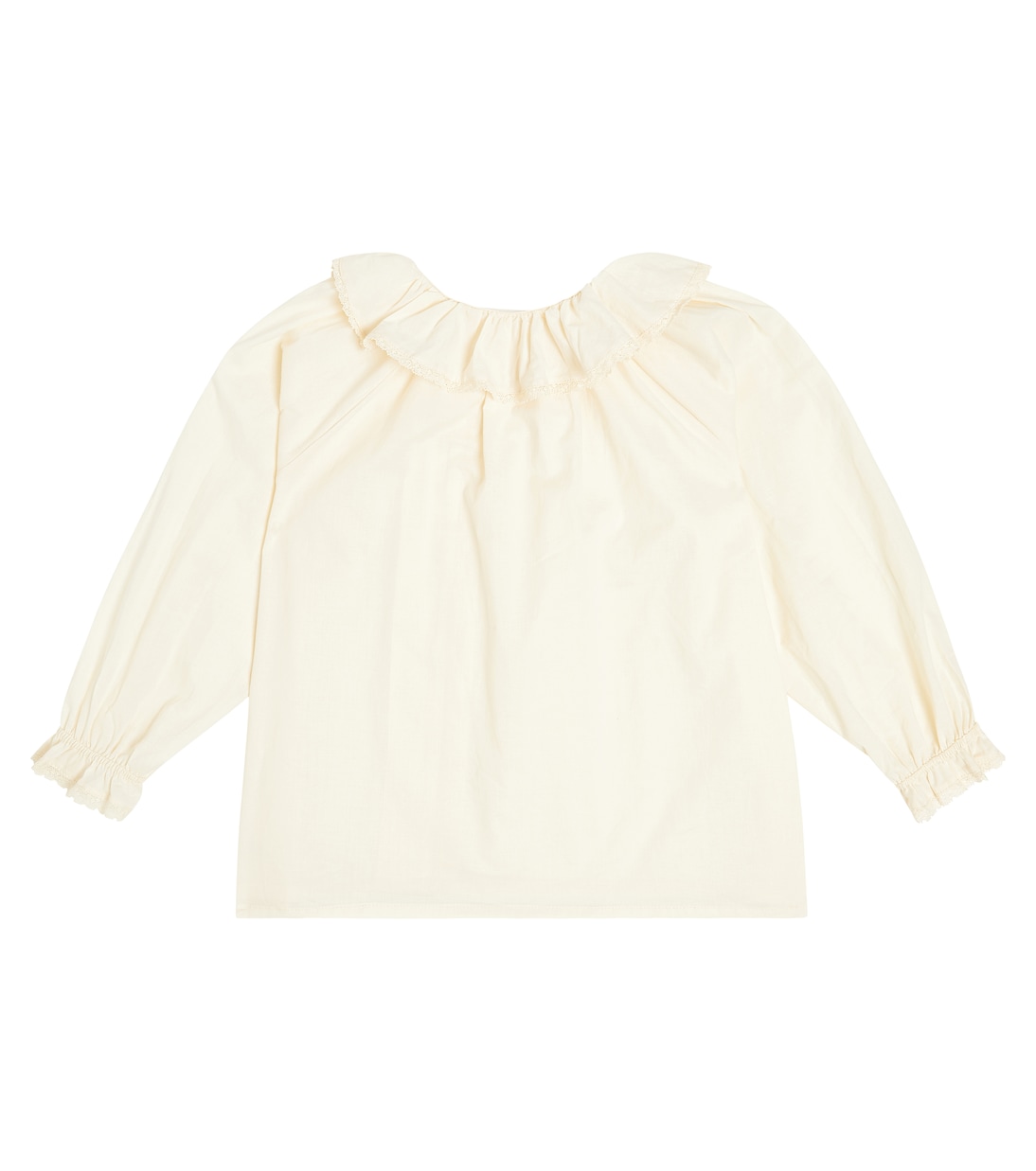 Charlene ruffled cotton poplin shirt | C'era Una Volta