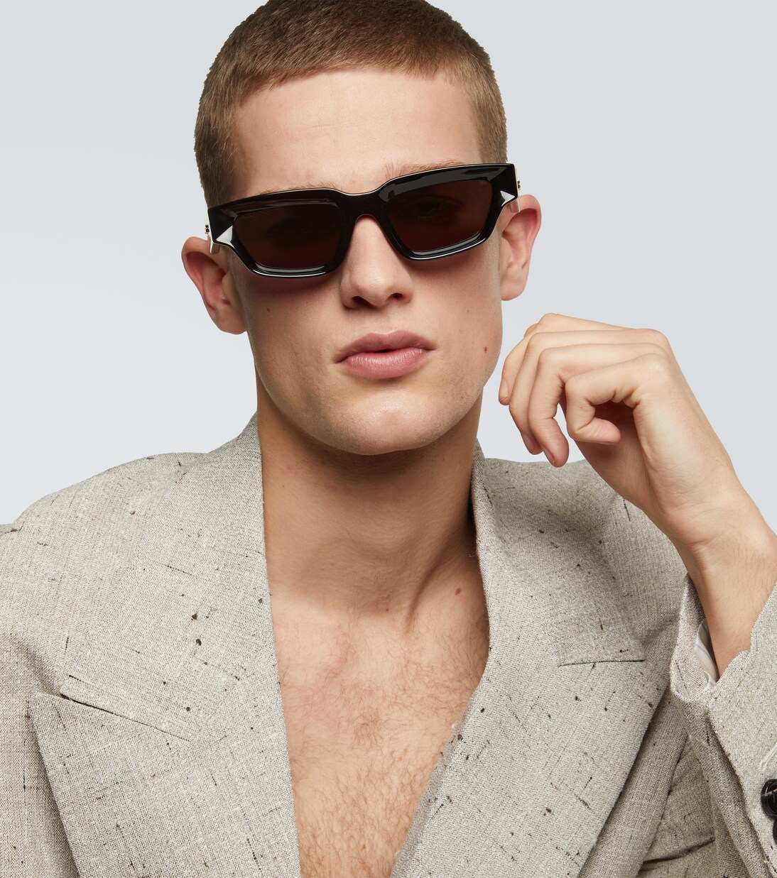 Eckige Sonnenbrille Sharp | Bottega Veneta