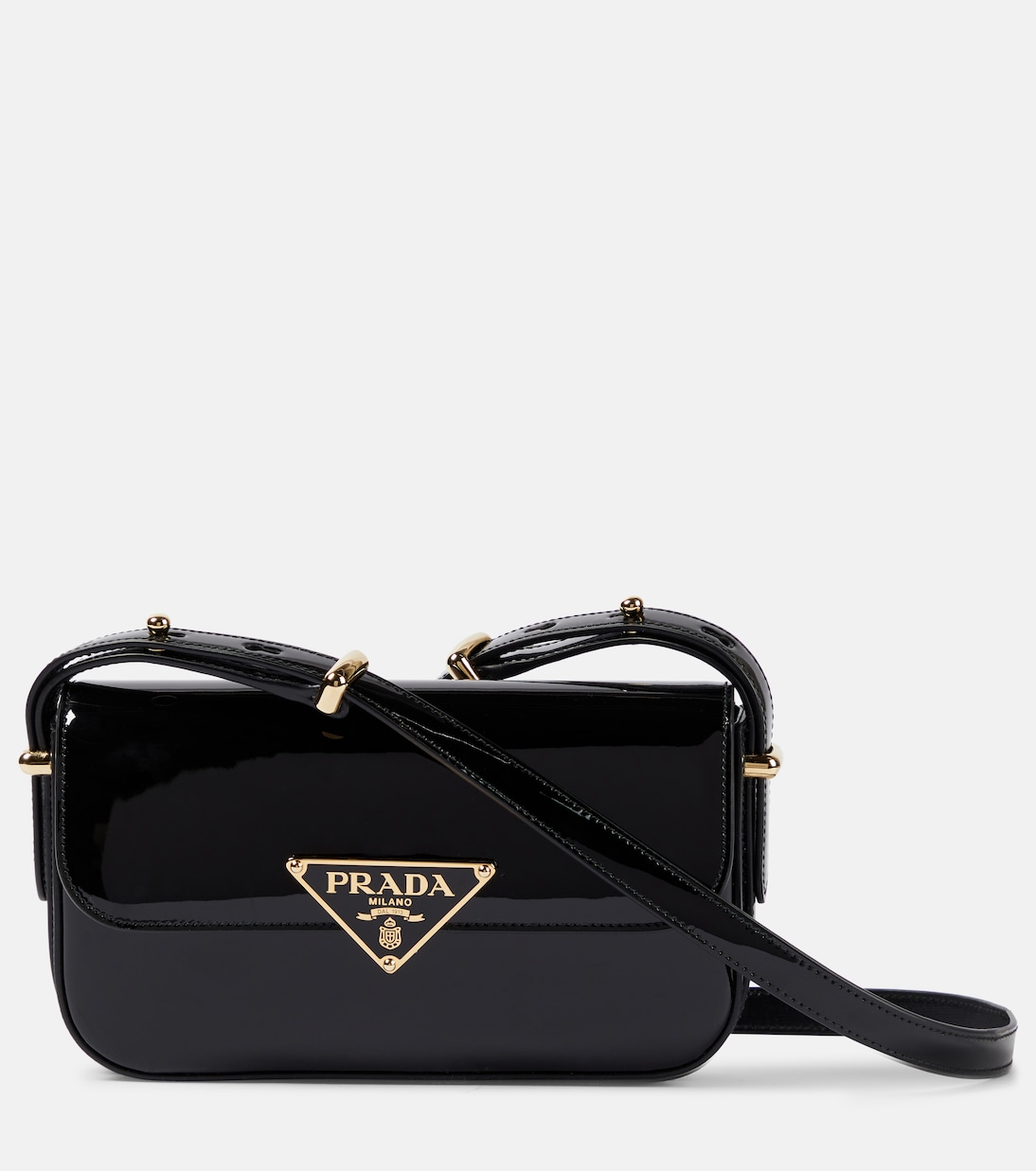 Schultertasche aus Lackleder | Prada
